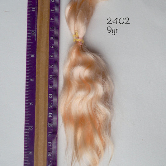 Mohair Combed locks peach  N2402 - 9 gr