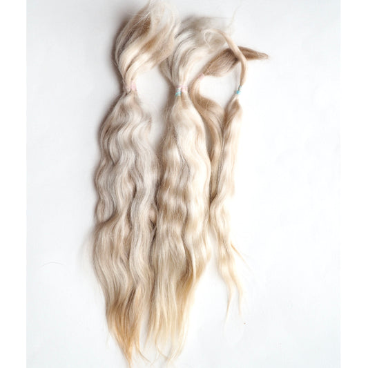 Mohair Combed locks ash blonde 2407 - 36 gr