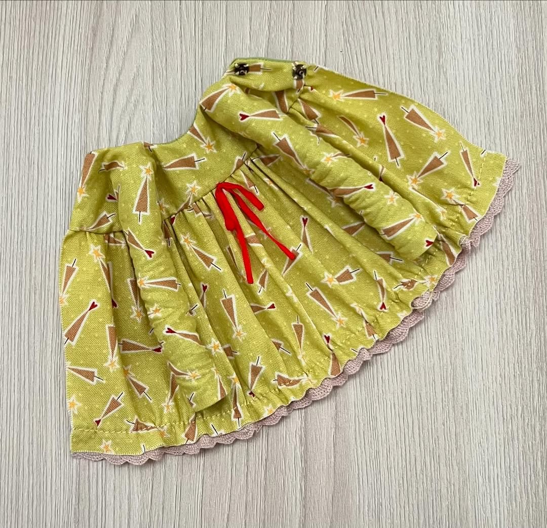cotton dress for Blythe Doll and similar dolls
