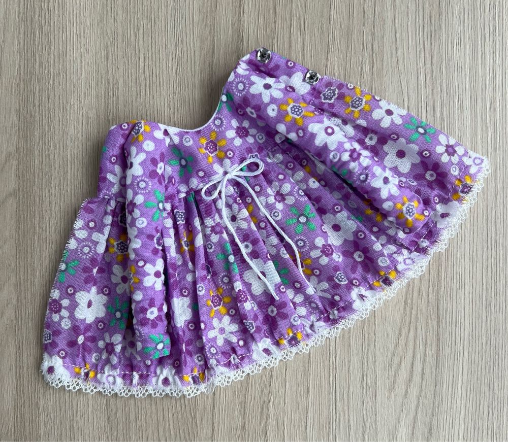 cotton printed dress for Blythe Doll
