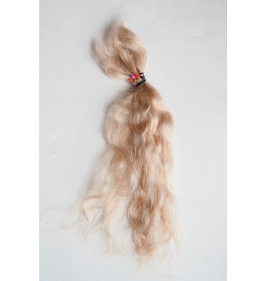 Mohair Combed locks blonde A04 -11 gr for reroot