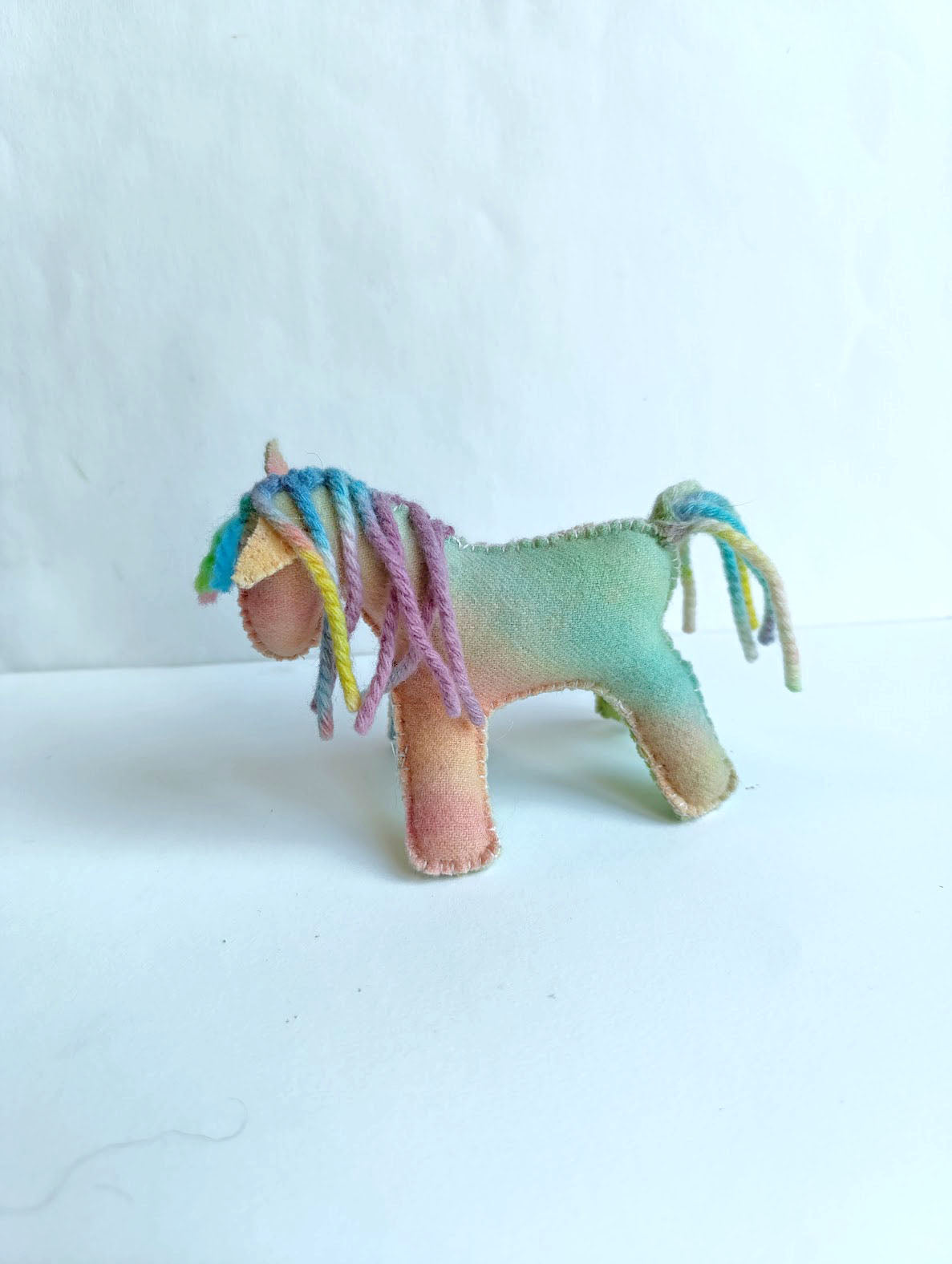 Rainbow felt Pony