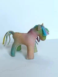 Rainbow felt Pony