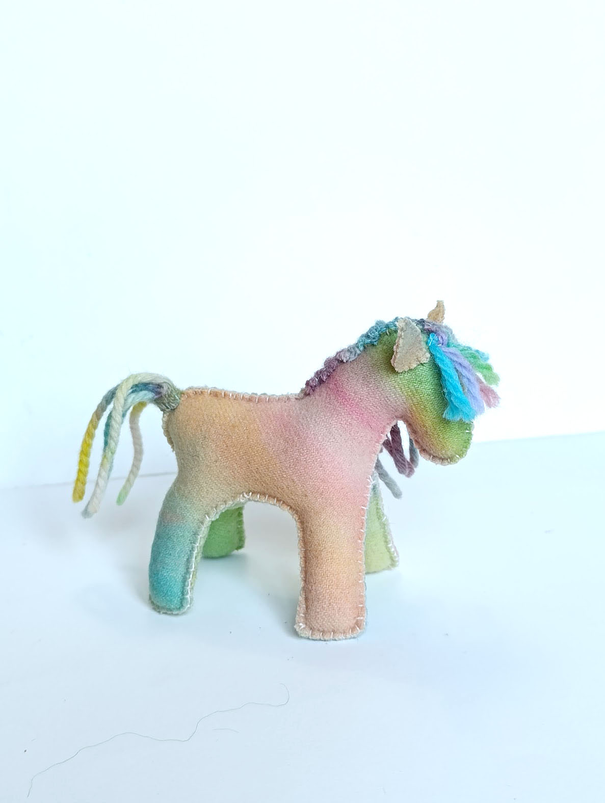 Rainbow felt Pony