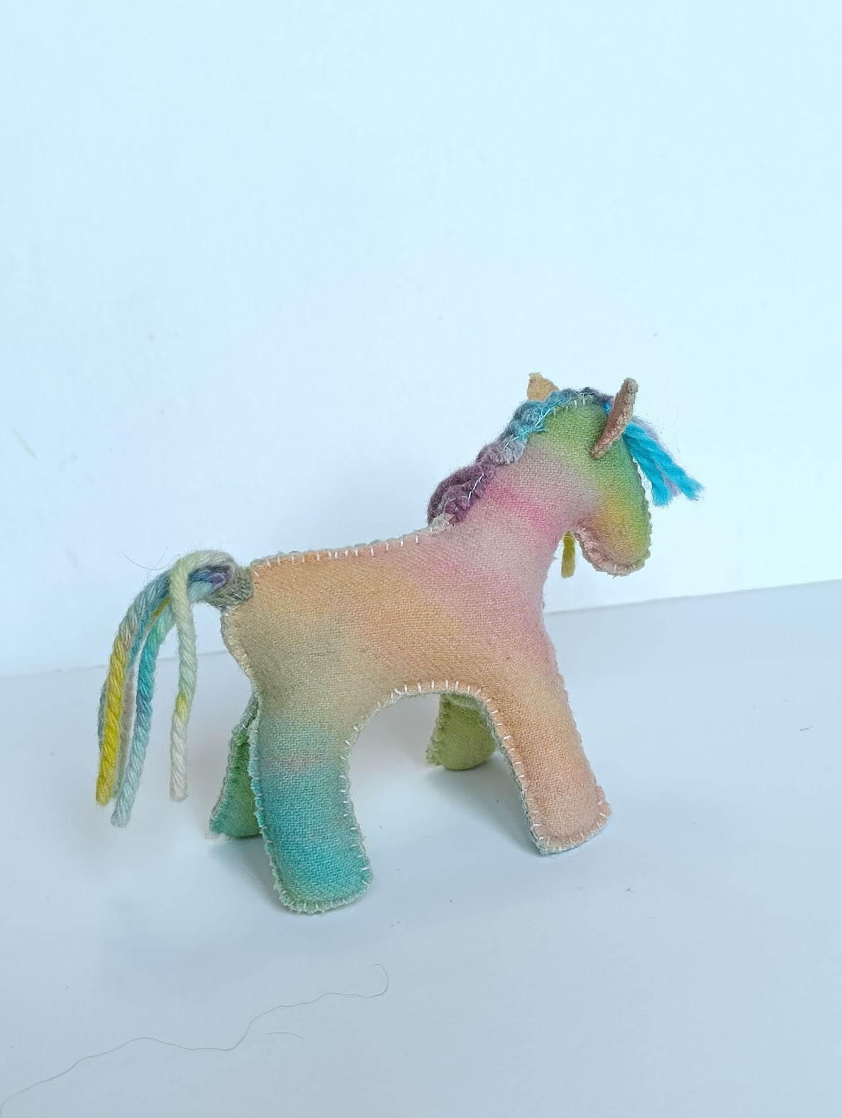 Rainbow felt Pony