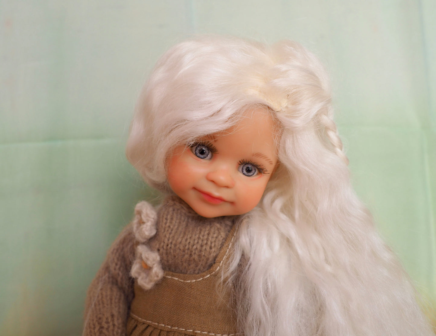 OOAK Custom collection doll Paola Reina doll cloth vinyl doll .