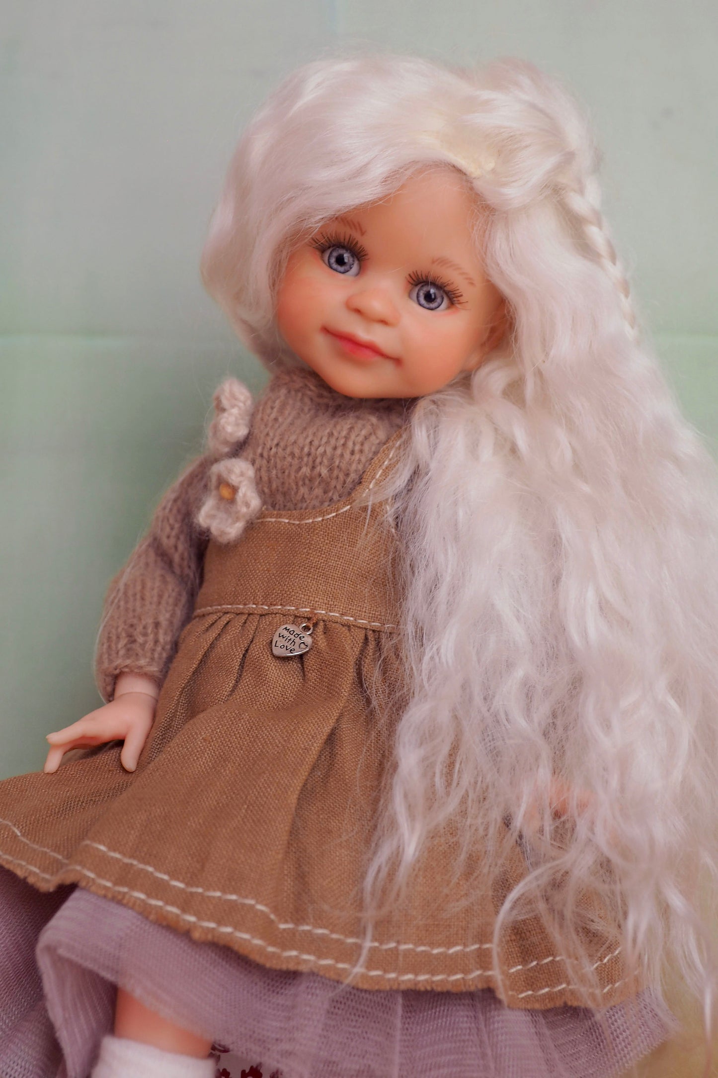 OOAK Custom collection doll Paola Reina doll cloth vinyl doll .