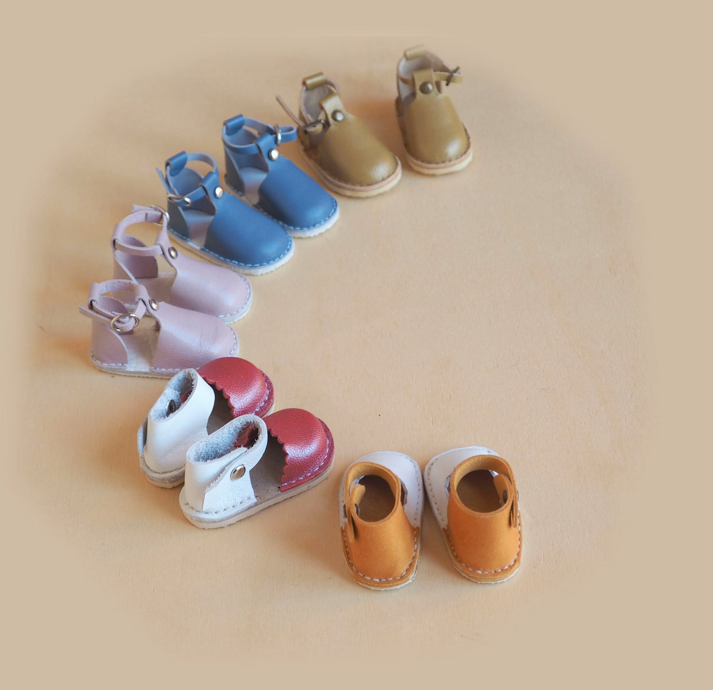 Scarpe da bambola Stivali in vera pelle 5 cm per calzature da 13 pollici, vestiti per bambole, per scarpe Paola Reina Corolle Les Cheries,