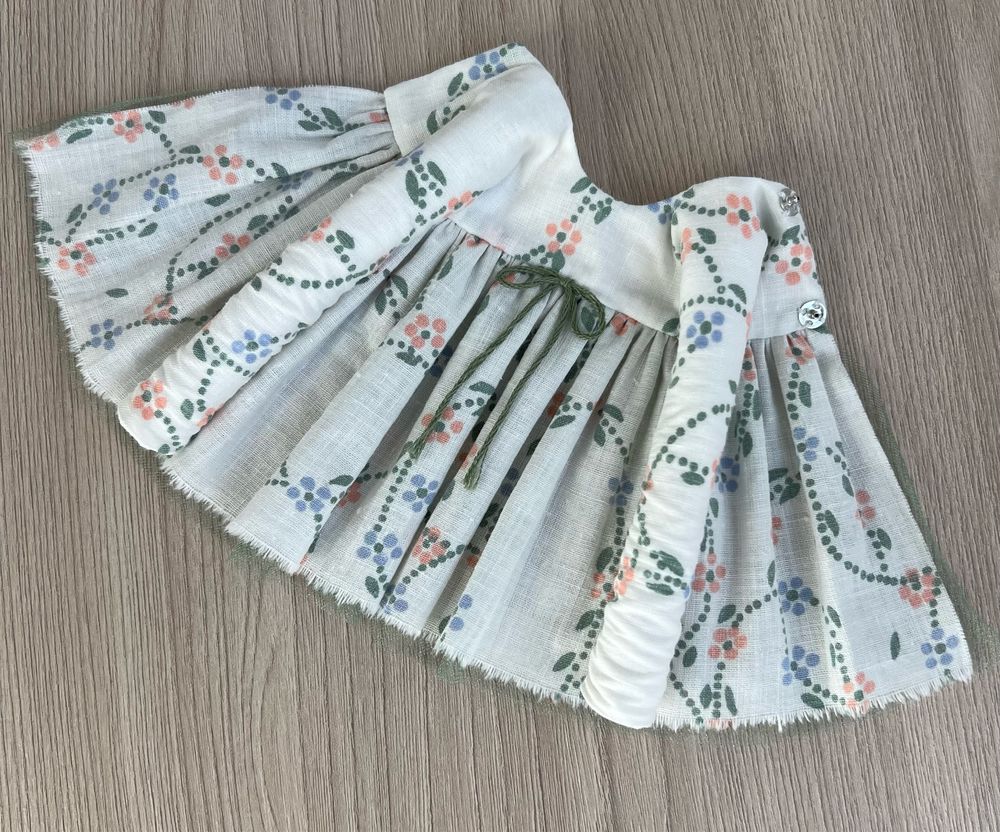 cotton printed dress for Blythe Doll