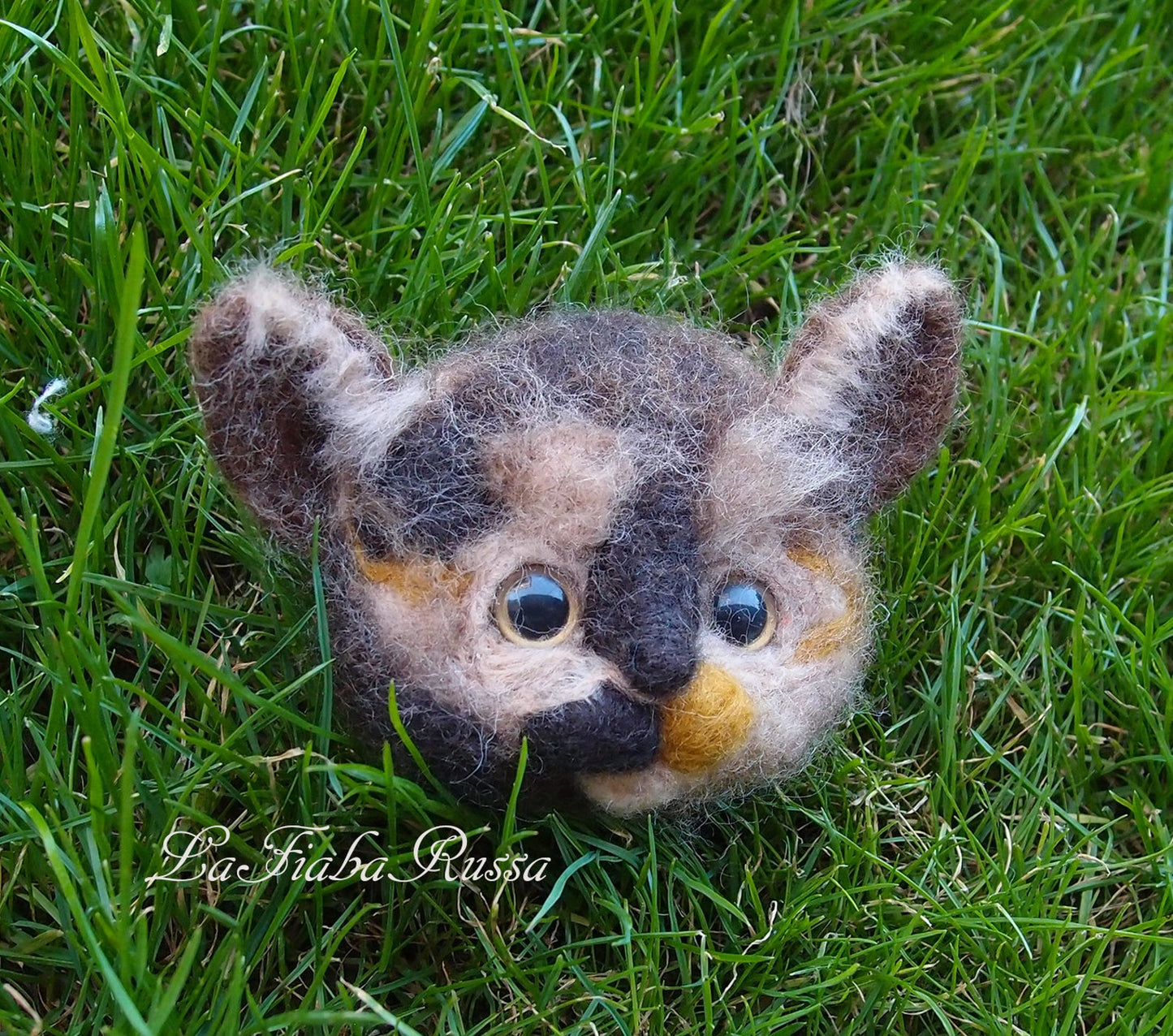 Aiguille feutrée British shorthair laine animal personnalisé cadeau chat broche ou aimant