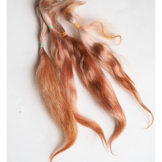 Mohair Combed locks  red brown N2403 12gr