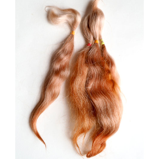 Mohair Combed locks  red brown N2405 11 gr