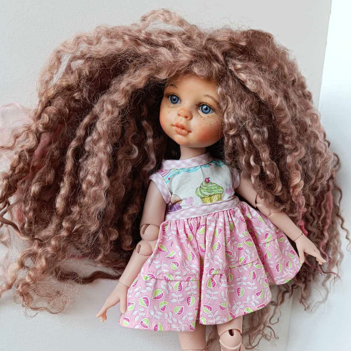 Paola reina wig from long wool locks ready to ship