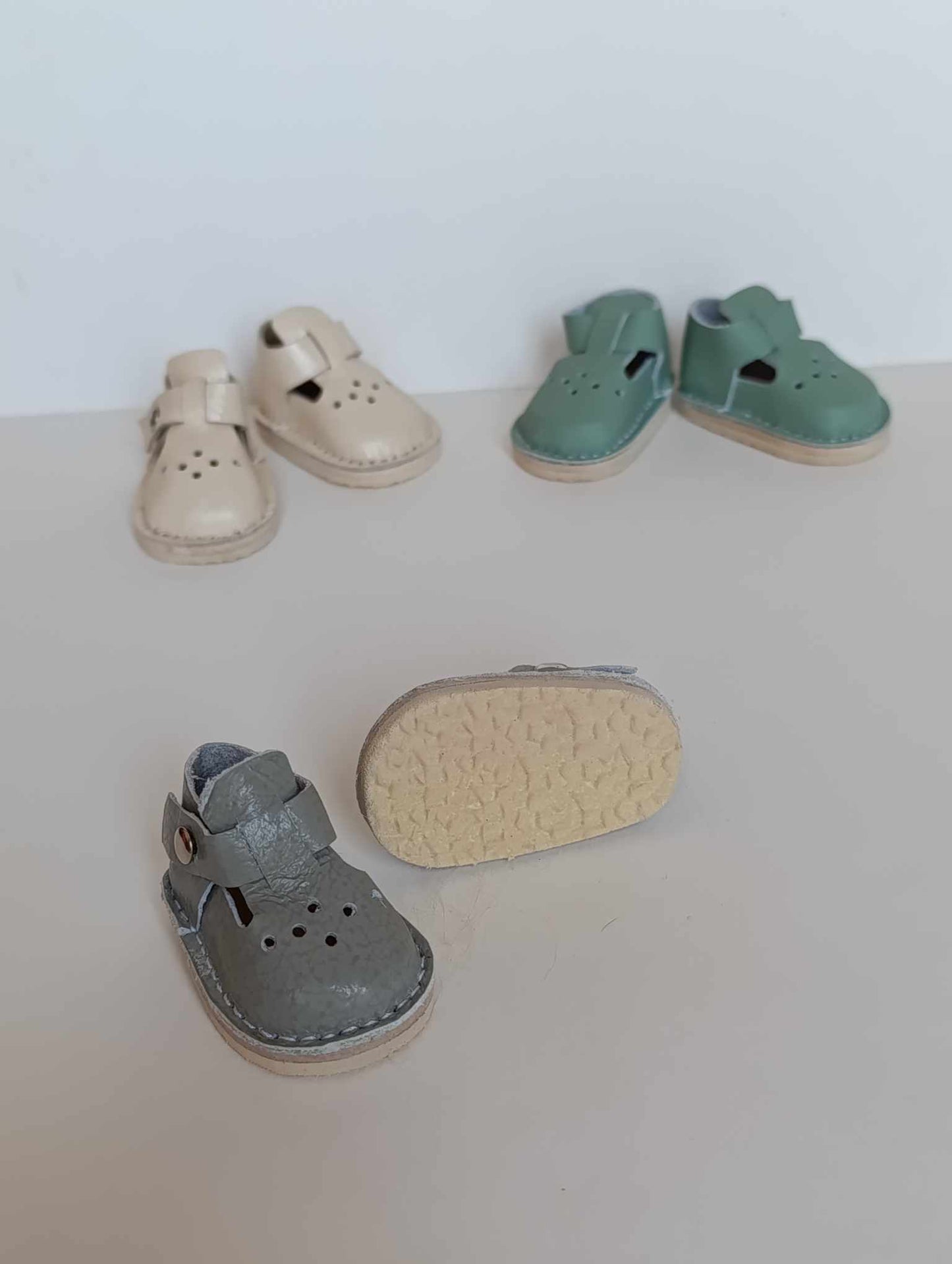 Sandals Genuine leather doll shoes 5 cm for 13 inch dolls