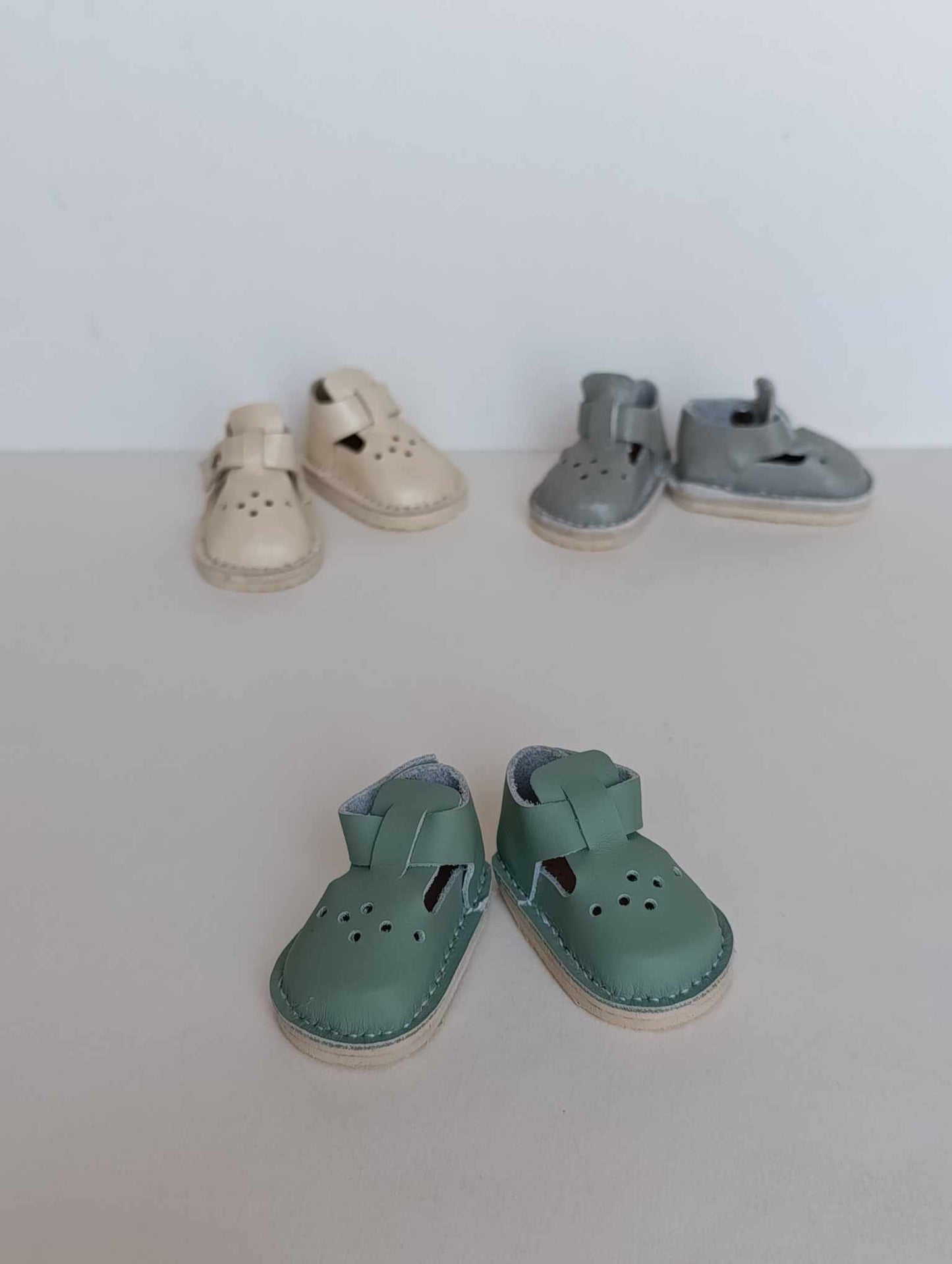 Sandals Genuine leather doll shoes 5 cm for 13 inch dolls