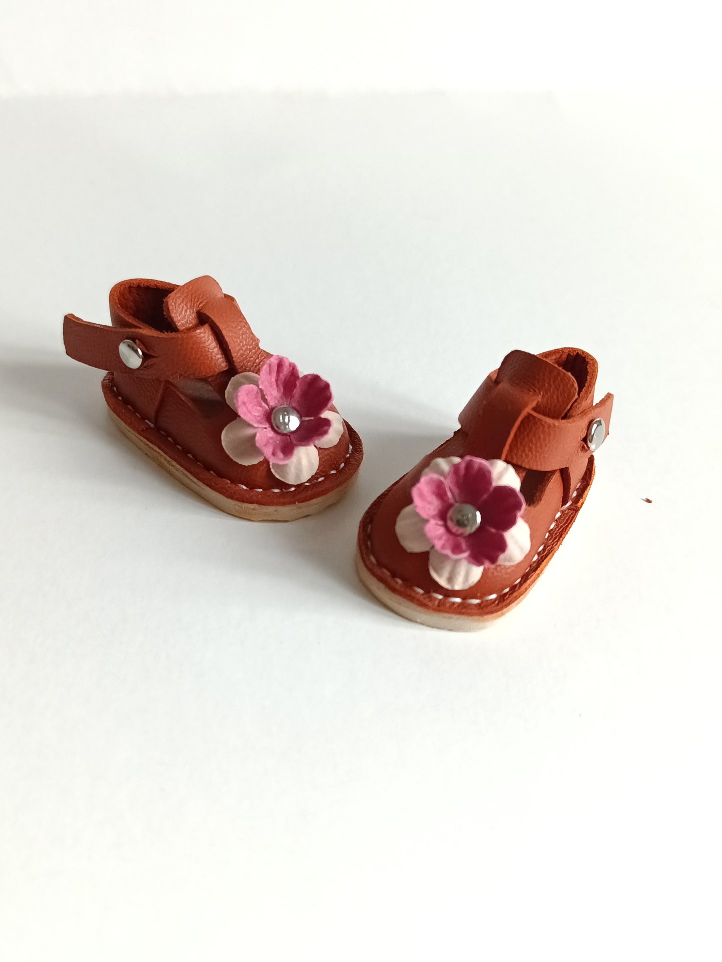 Sandals Genuine leather doll shoes 5 cm for 13 inch dolls