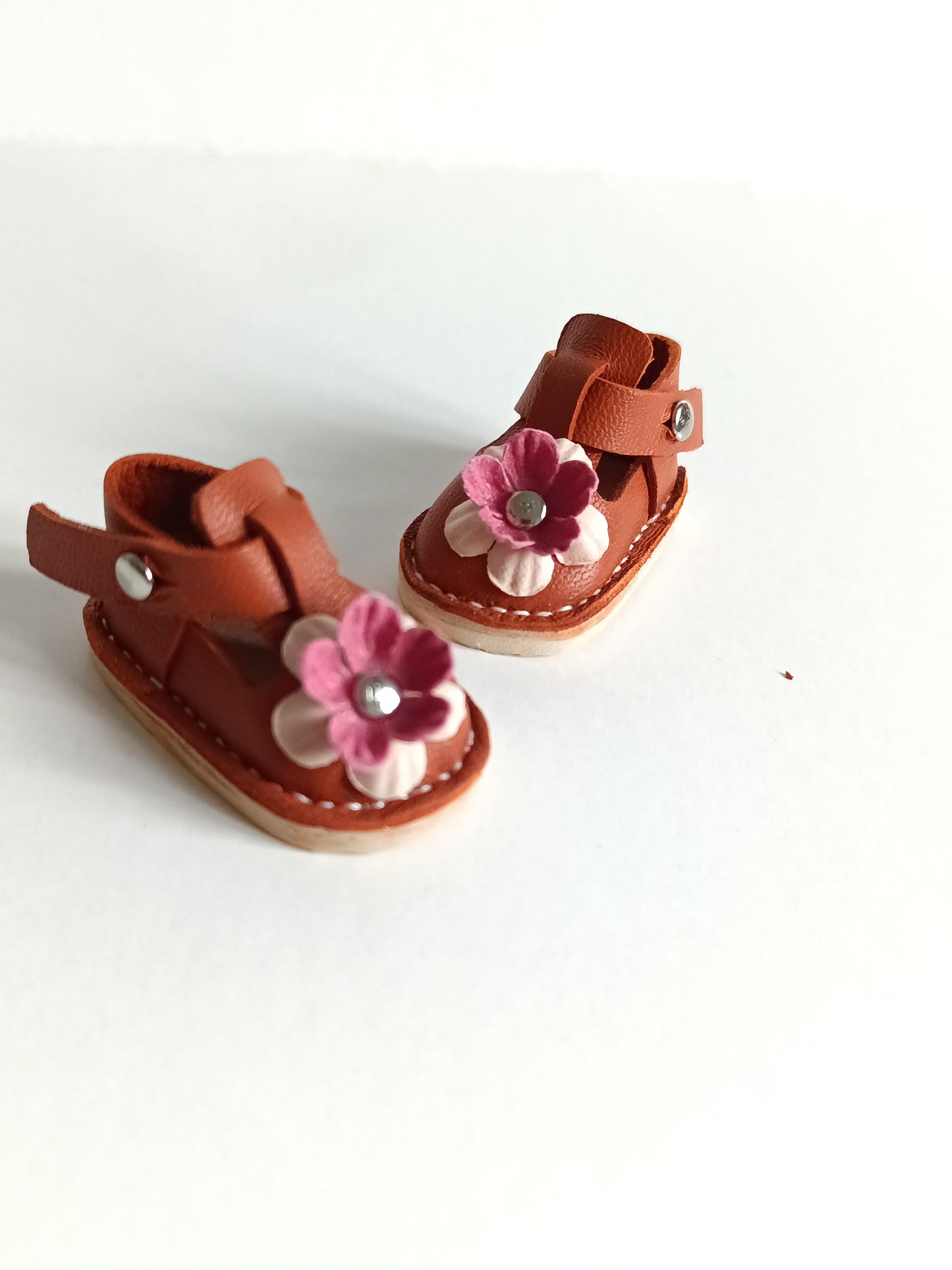 Sandals Genuine leather doll shoes 5 cm for 13 inch dolls