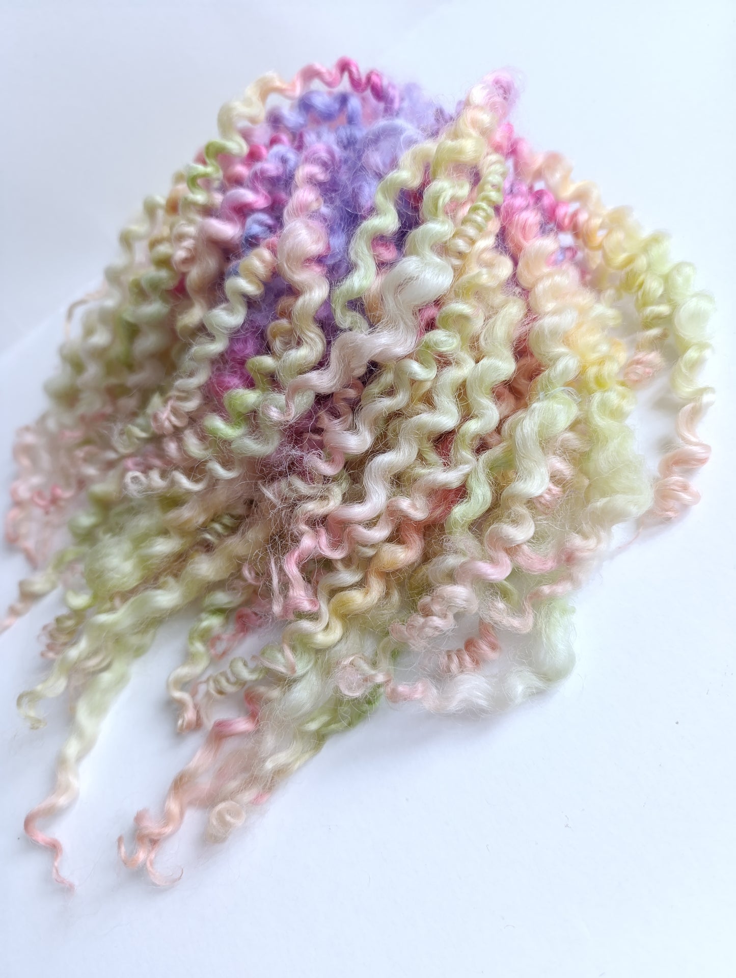 Blythe poupée cheveux complet perruque cuir chevelu de laine de mouton serrures ombre cheveux 3 couleurs.