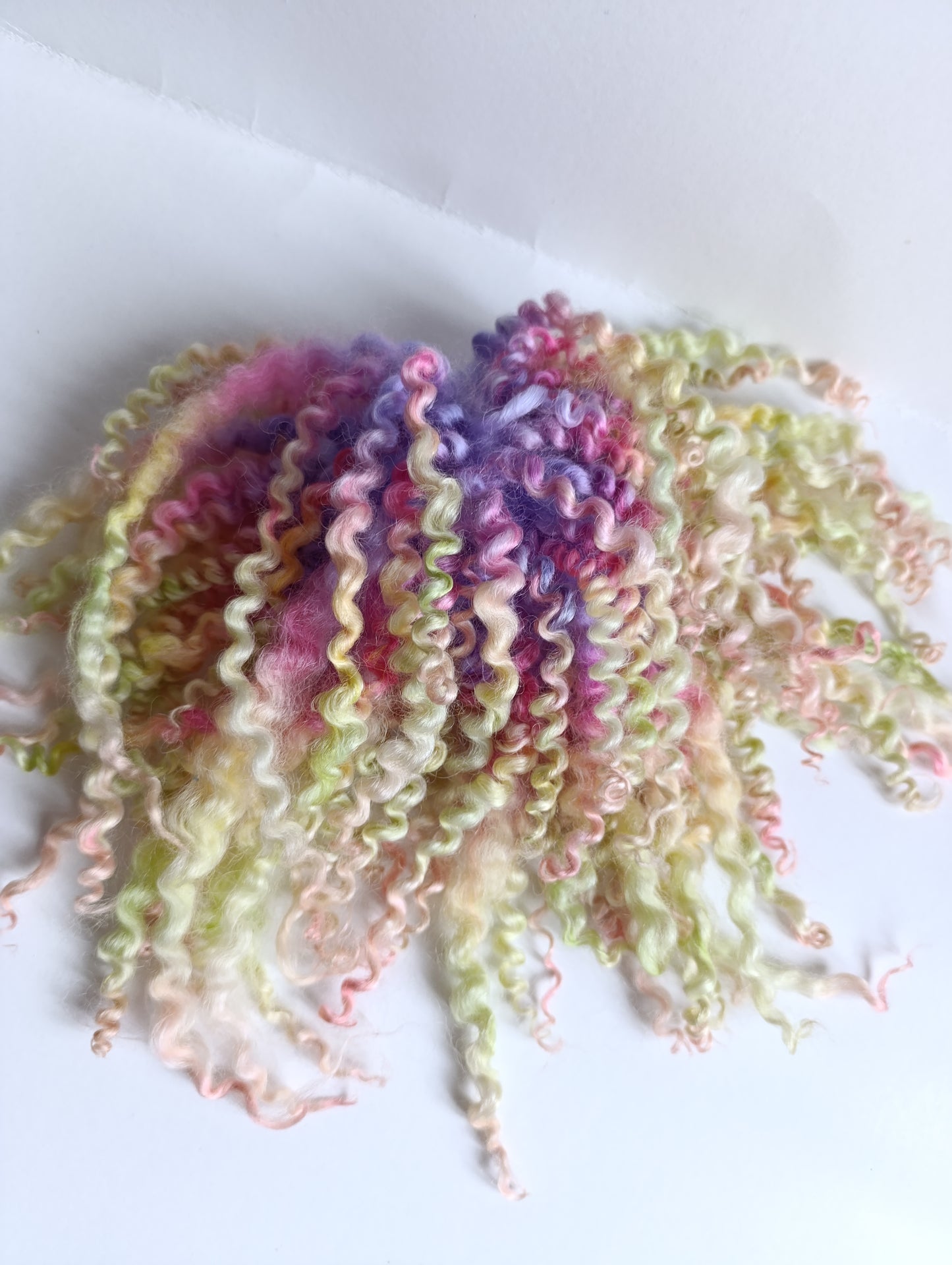 Blythe poupée cheveux complet perruque cuir chevelu de laine de mouton serrures ombre cheveux 3 couleurs.
