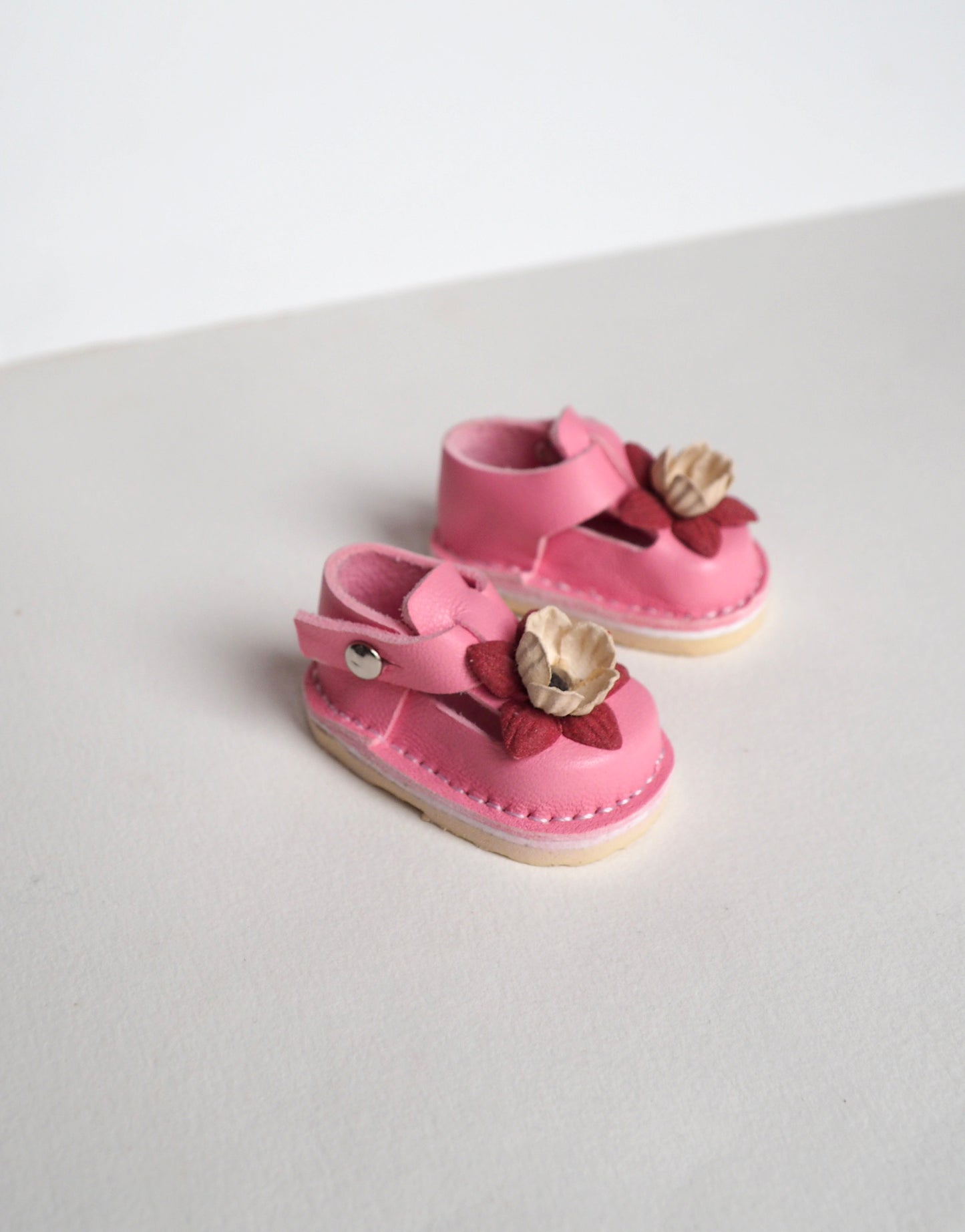 Sandals Genuine leather doll shoes 5 cm for 13 inch dolls lilac