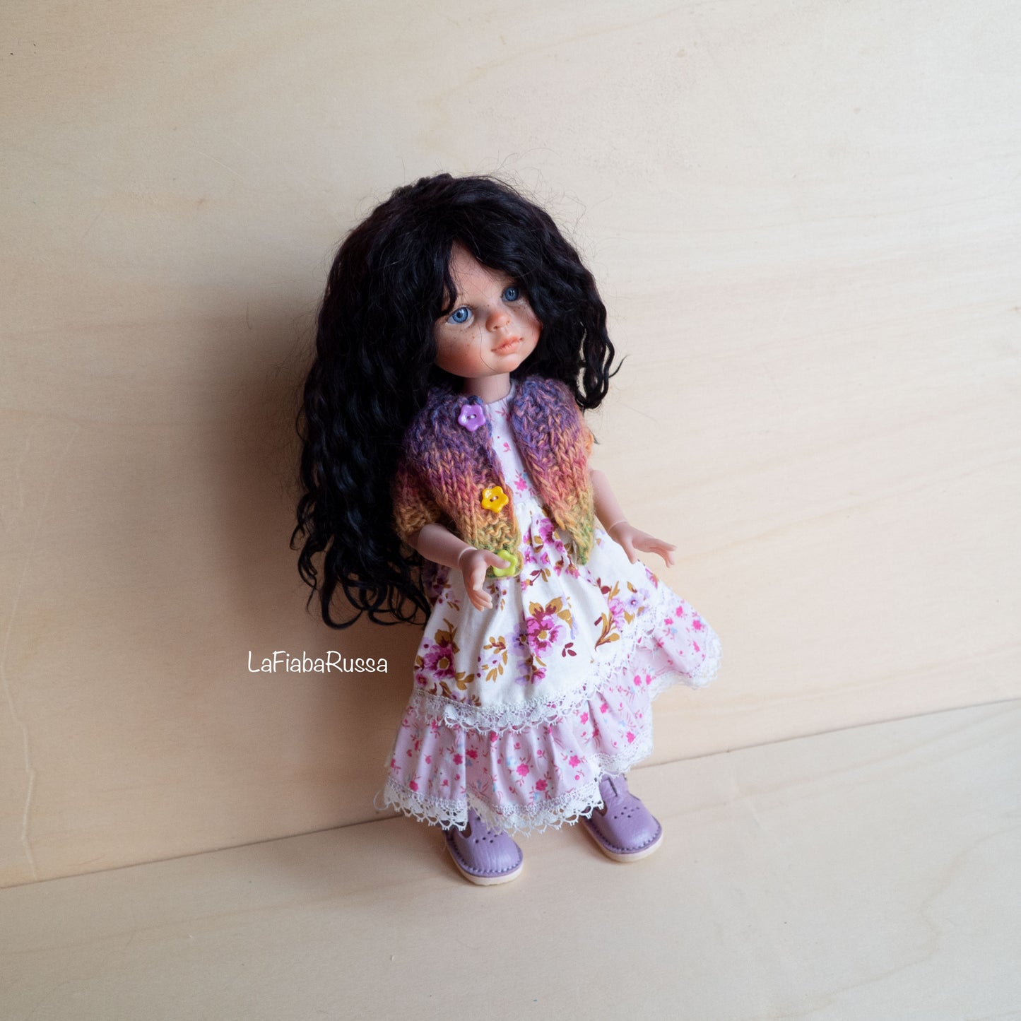 Paola Reina doll cloth vinyl doll OOAK Custom collection doll.