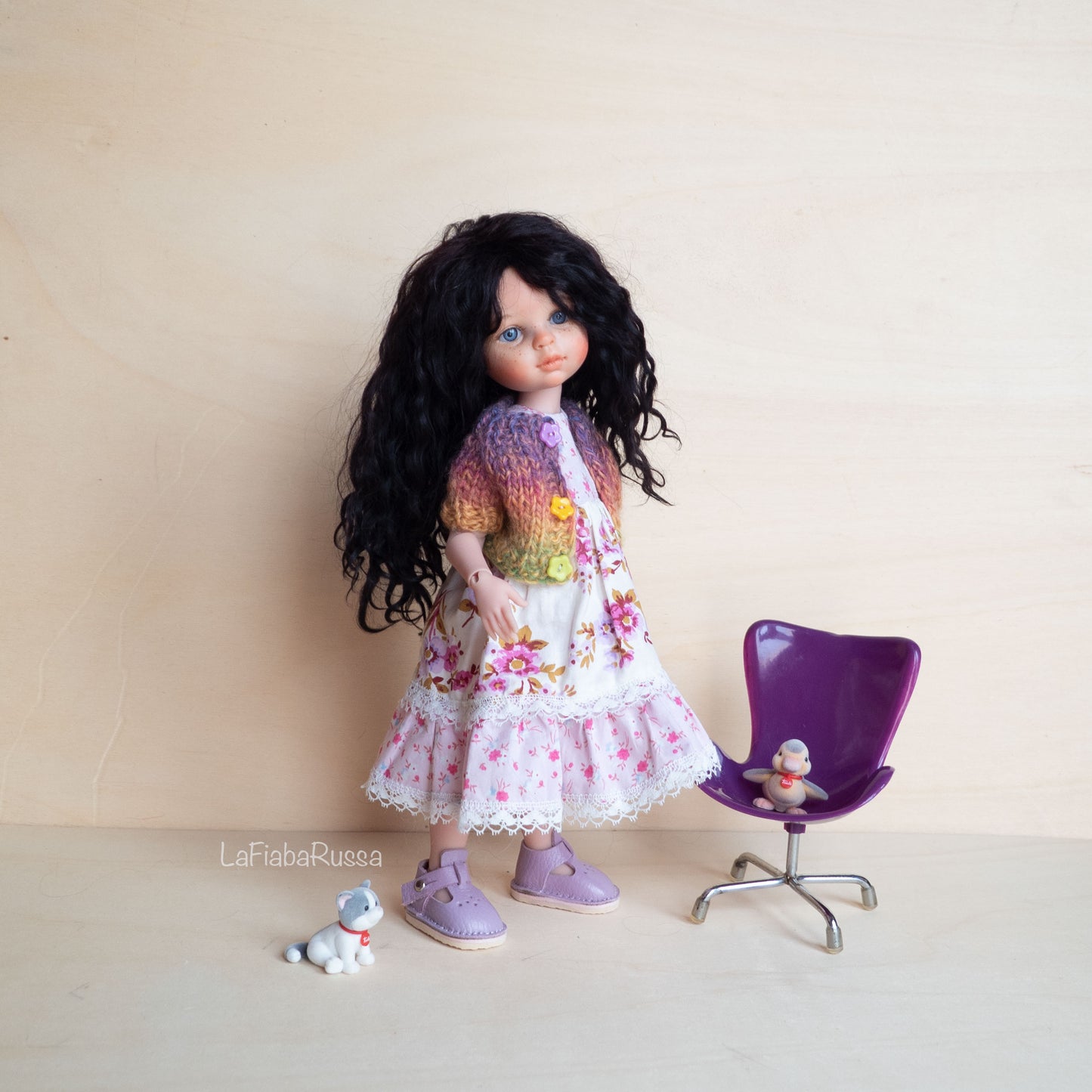 Paola Reina doll cloth vinyl doll OOAK Custom collection doll.