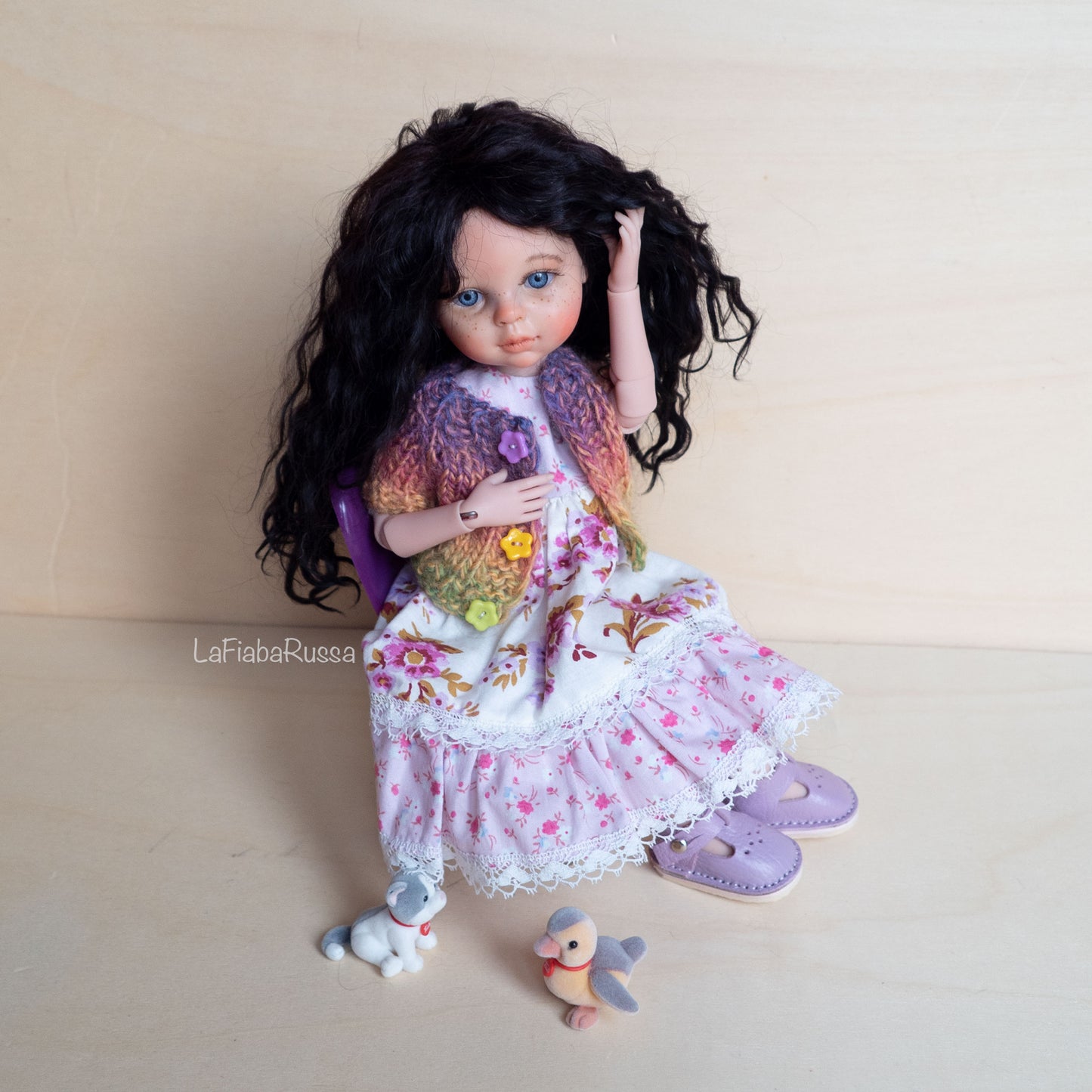 Paola Reina doll cloth vinyl doll OOAK Custom collection doll.