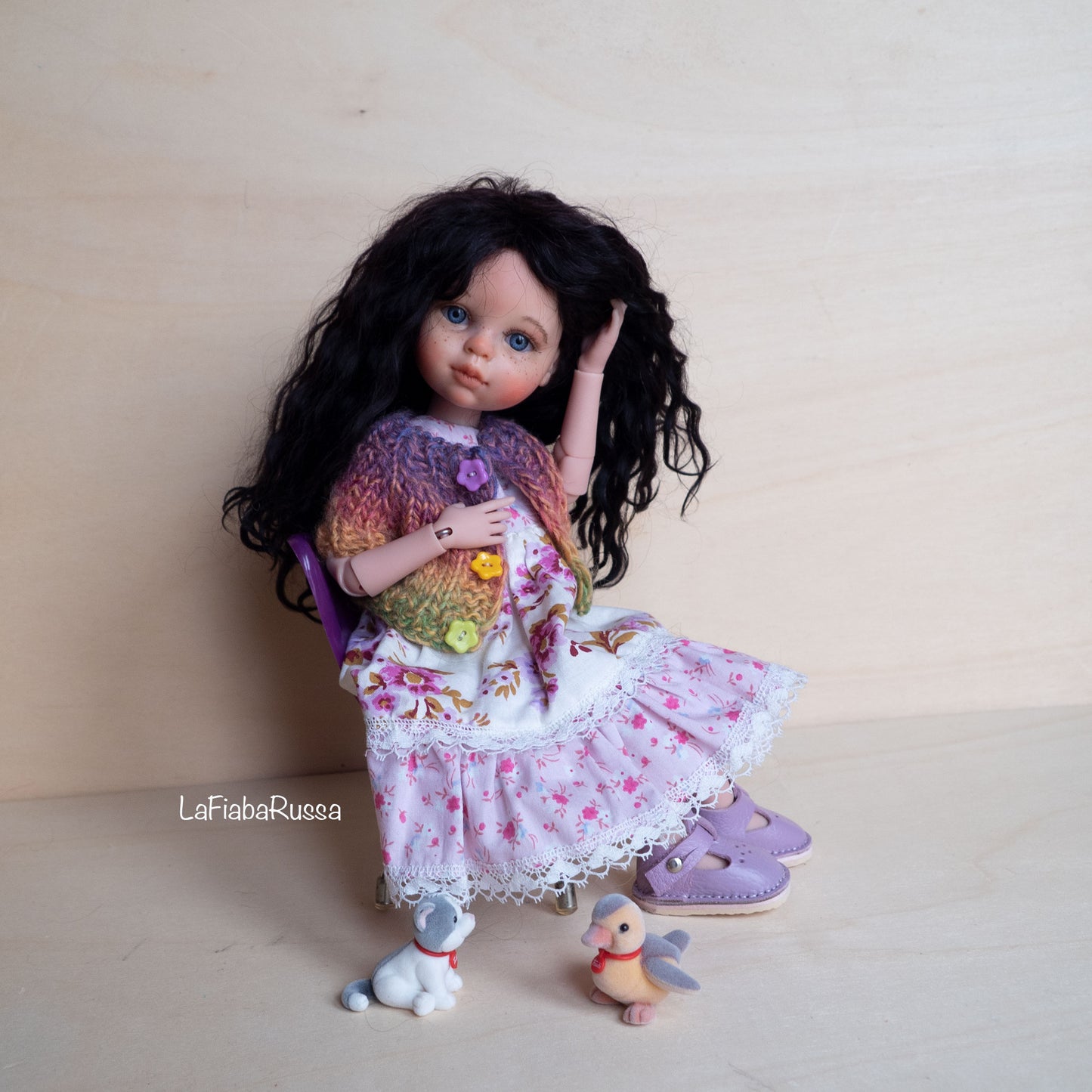 Paola Reina doll cloth vinyl doll OOAK Custom collection doll.