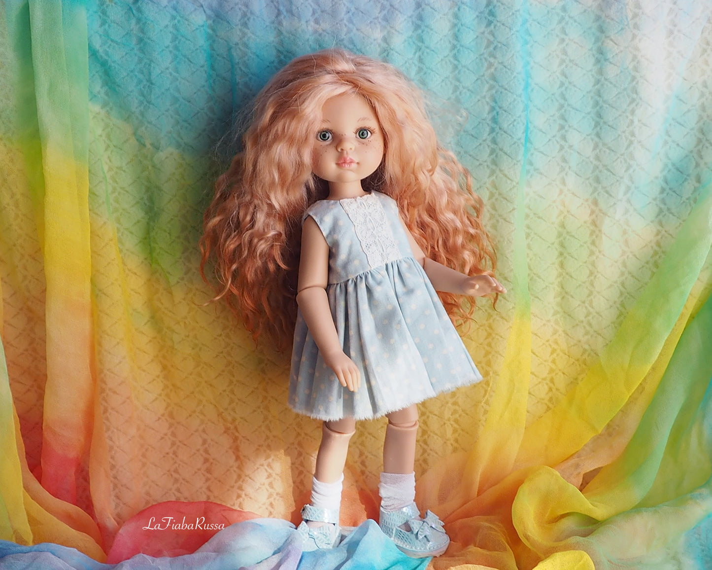 Doll Wig for Paola reina 8" red hair