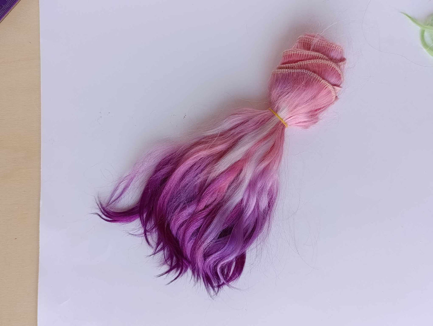 Trama angora Mohair Doll Capelli tonalità naturali ciocche lunghe - trama angora mohair. (Copia)