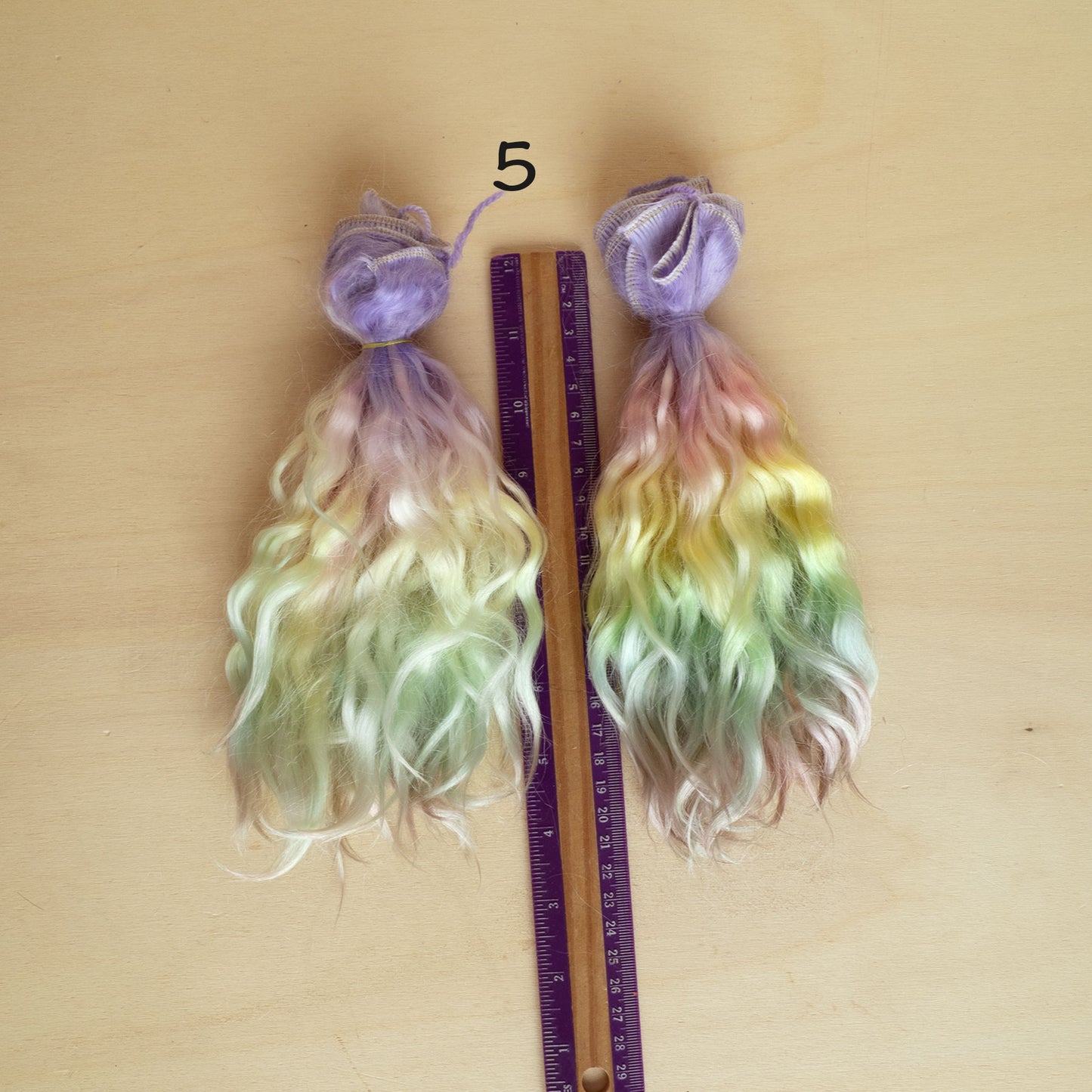 Trama di angora Mohair Doll Capelli tonalità colorate ciocche lunghe, trama di premium mohair 2 metri