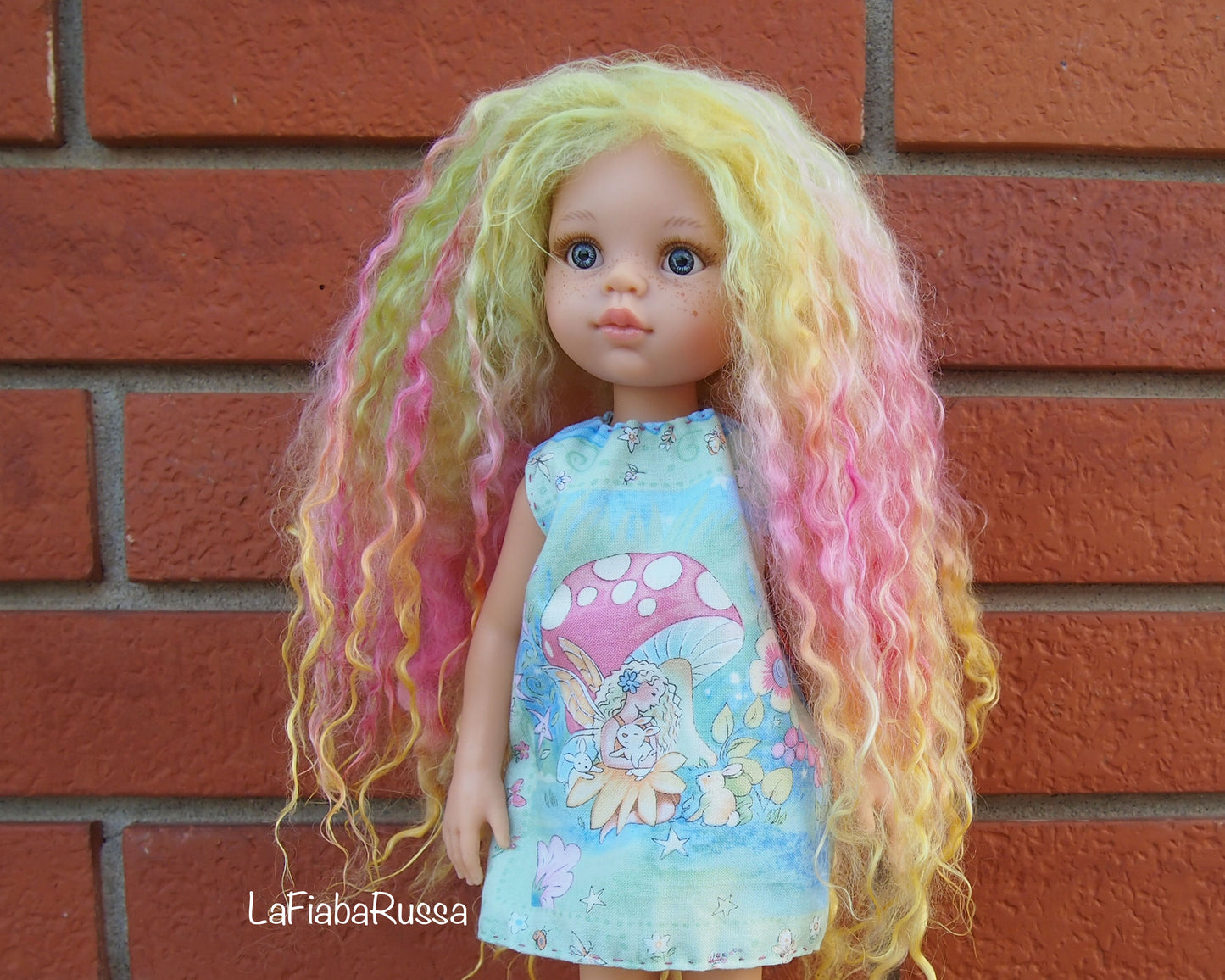 Paola Reina doll cloth vinyl doll OOAK Custom collection doll.