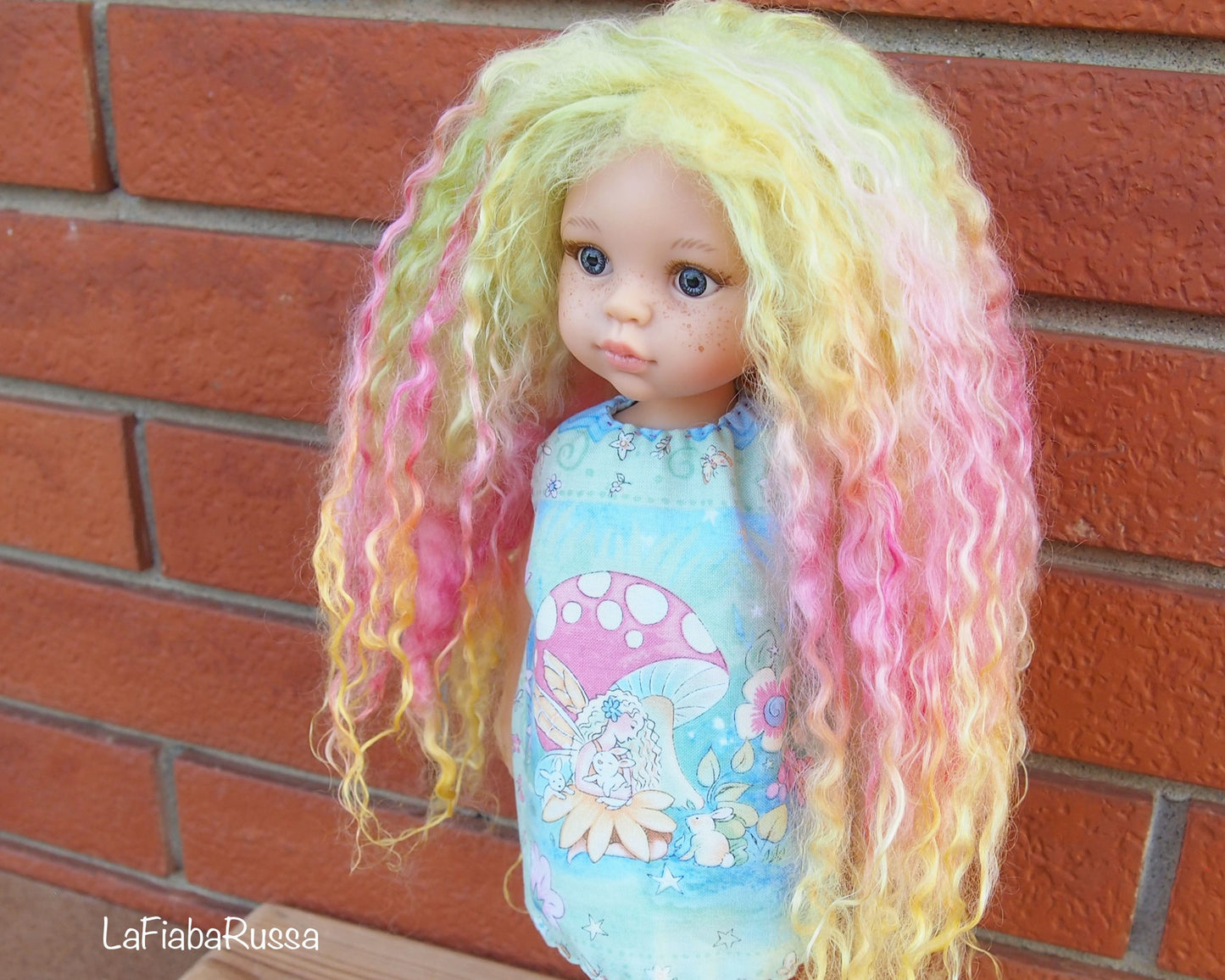 Paola Reina doll cloth vinyl doll OOAK Custom collection doll.